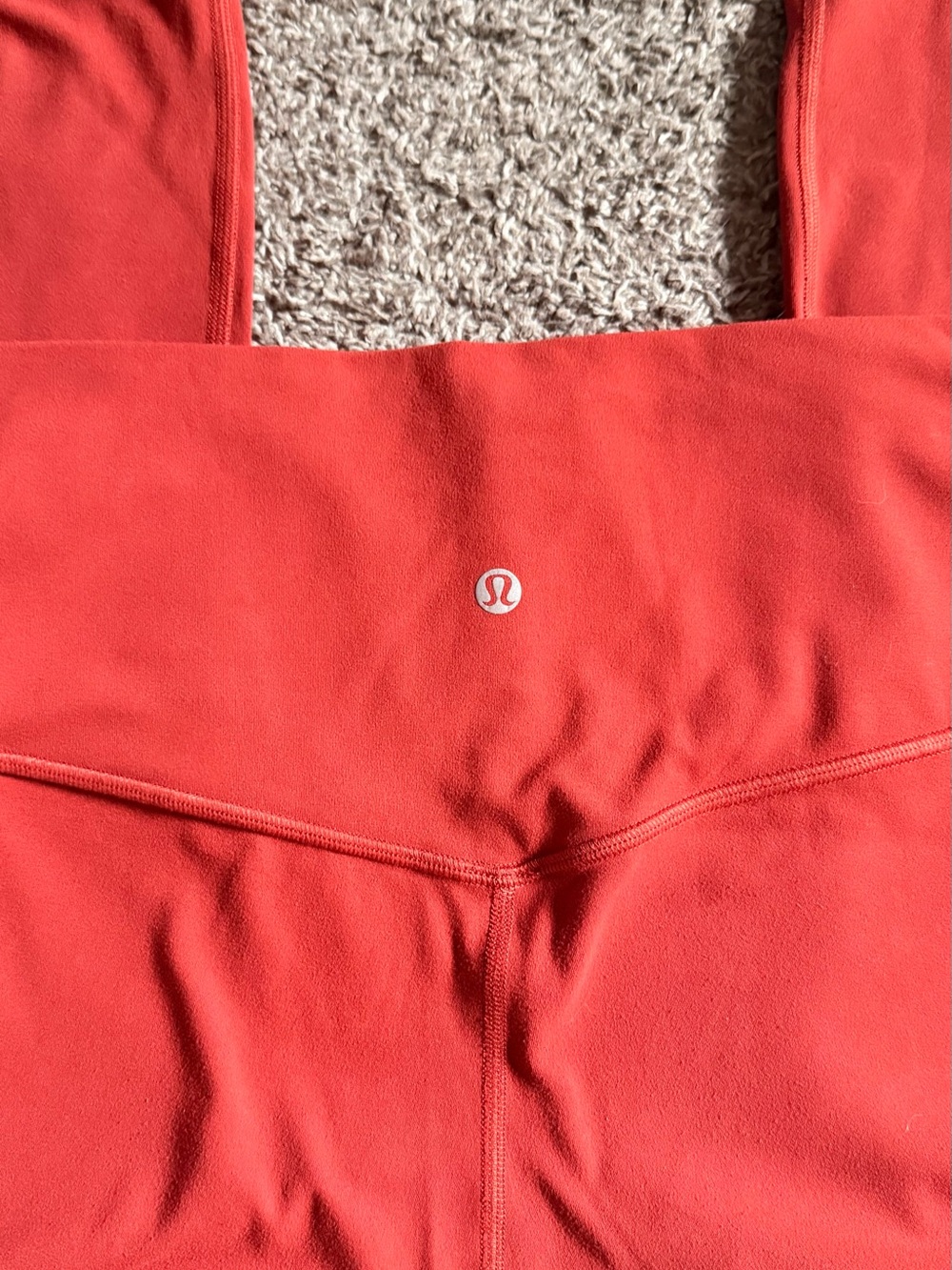 Lululemon Align High-Rise Crop 21” Leggings Bundle Size 8 Pink Mist & Red Nulu - Picture 4 of 8